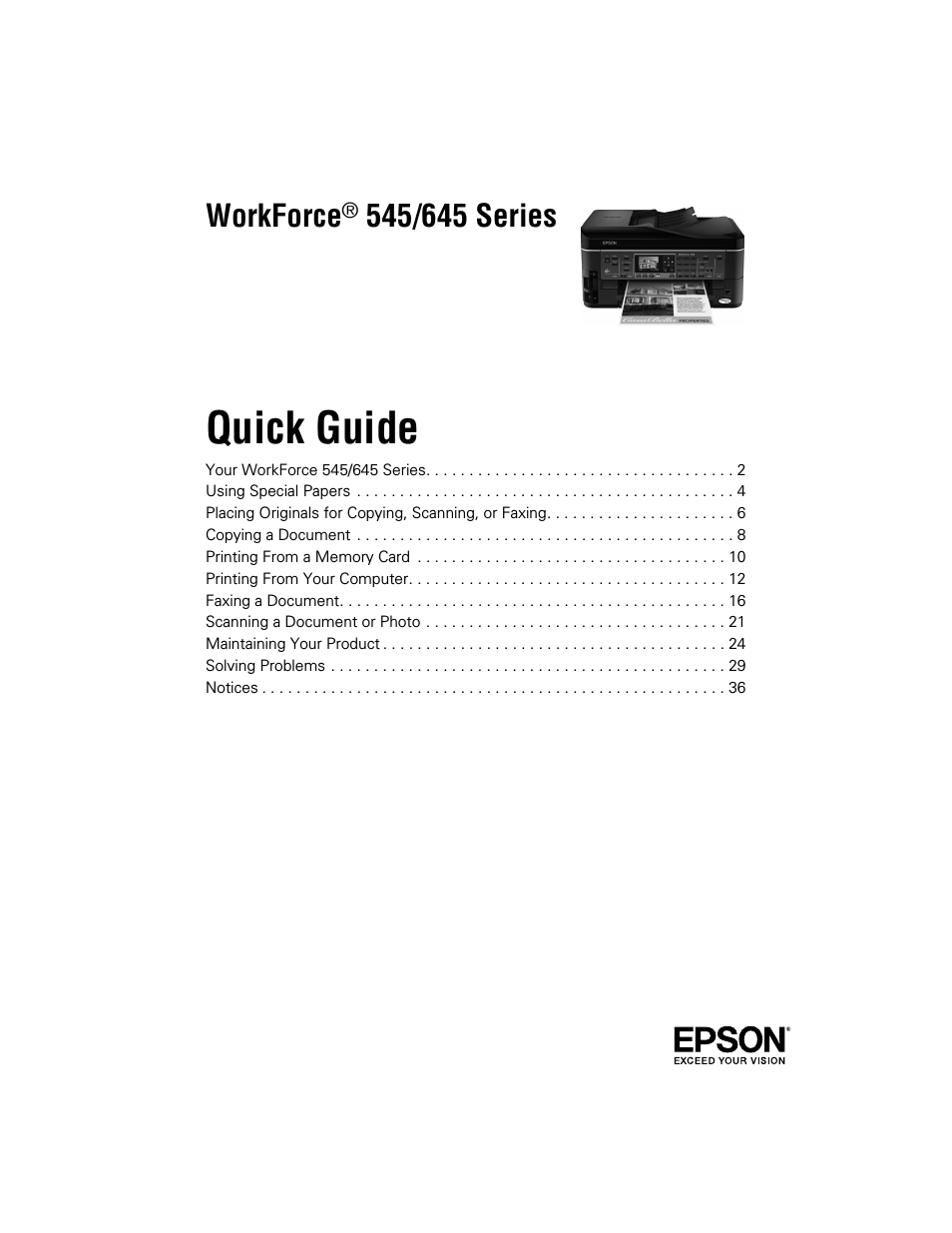 epson workforce 645 printer driver for mac